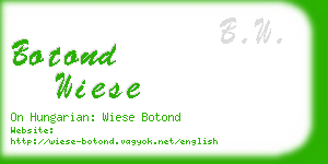 botond wiese business card